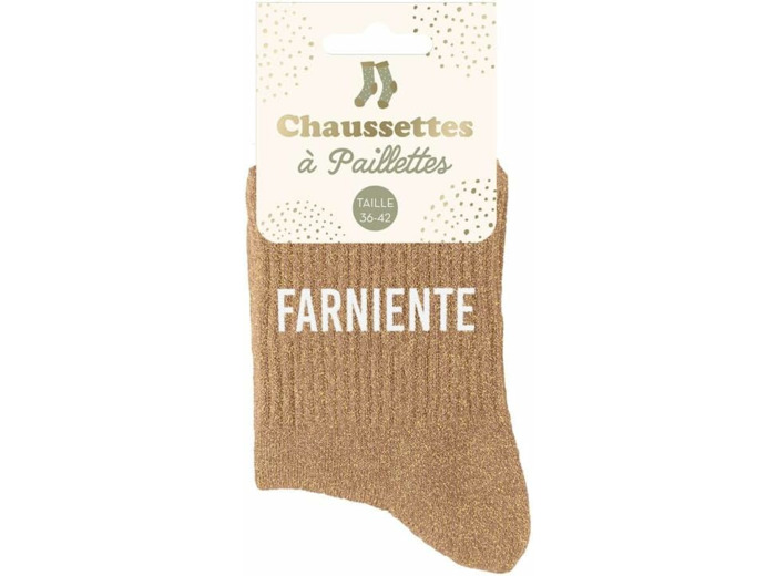 Chaussettes à Paillettes Argentées Noires Bichette - Taille Unique 36-42 - Coton Et Polyester - Chaudes Et Stylées