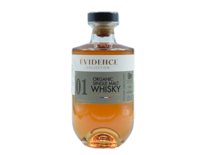 Whisky français Single malt Evidence bio 70 cl