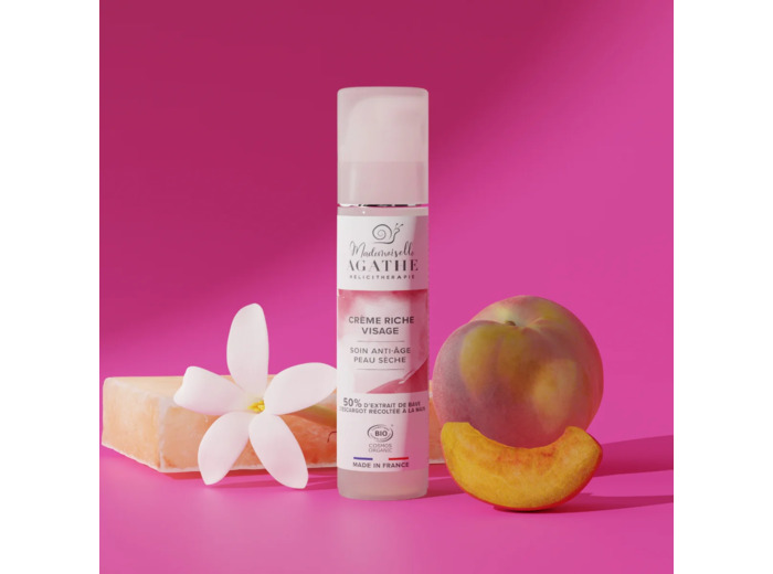 Crème riche certifiée bio - anti-âge peau sèche - 50 ml