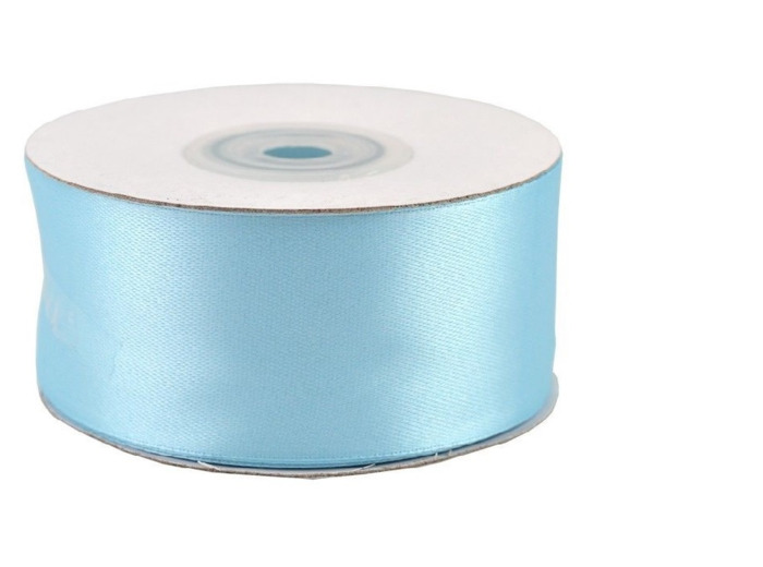 Ruban satin 38 mm de large bobine de 25 m bleu ciel ref 311