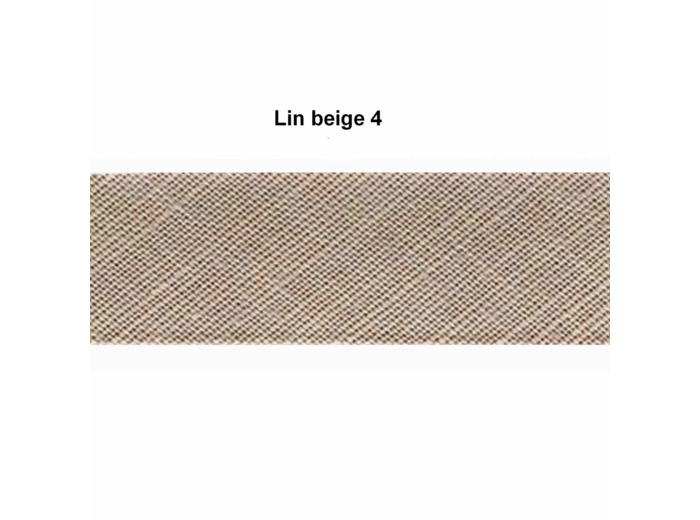 BiaisLin - Rouleau de 25 mètres 18 mm de large beige