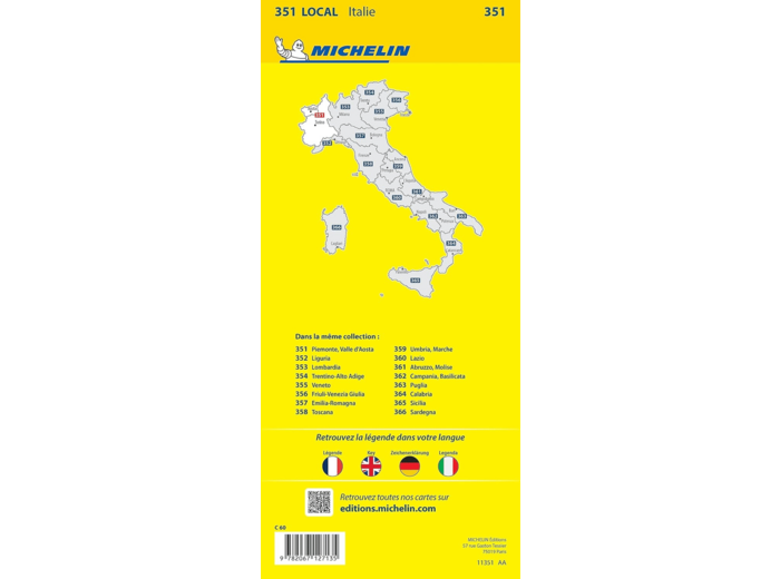 CARTE DEPARTEMENTALE PIEMONTE -VALLE D'AOSTA