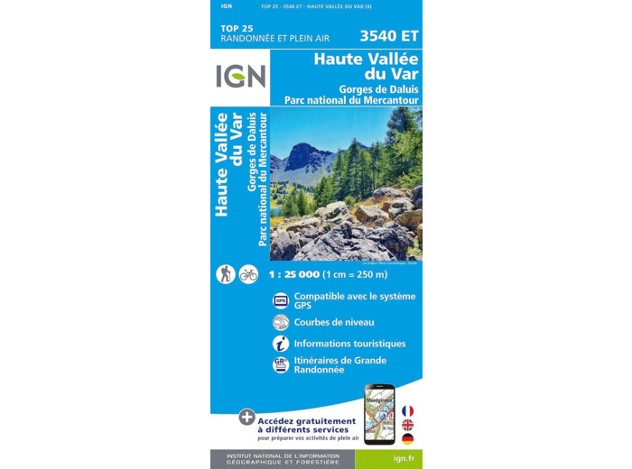 3540ET HAUTE VALLEE DU VAR, GORGES DE DALUIS, PN MERCANTOUR