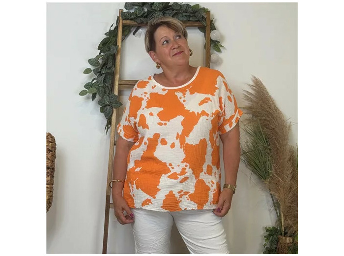 K761- Tunique Tachetée (Tu) 🇮🇹 (orange)