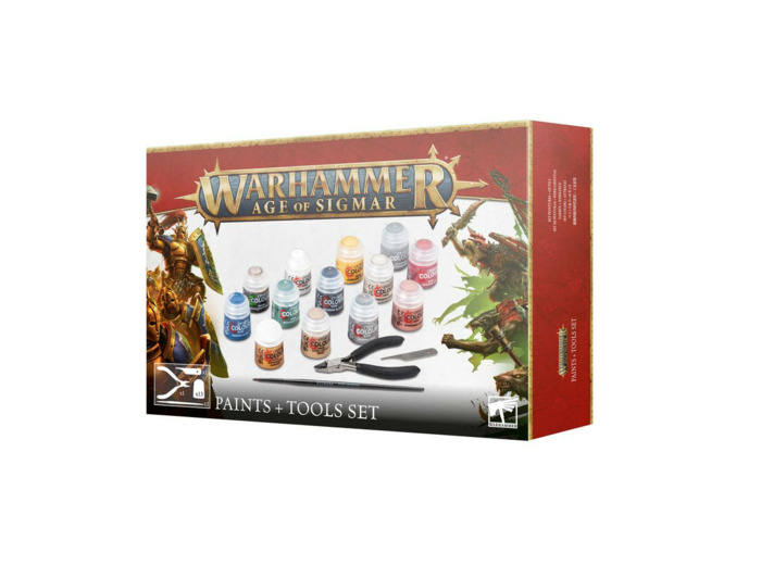 WARHAMMER AGE OF SIGMAR: SET PEINTURES + OUTILS