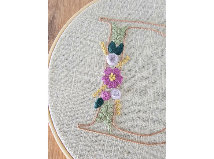 Lettres à broder + Tuto - Hydrosoluble prêt à broder