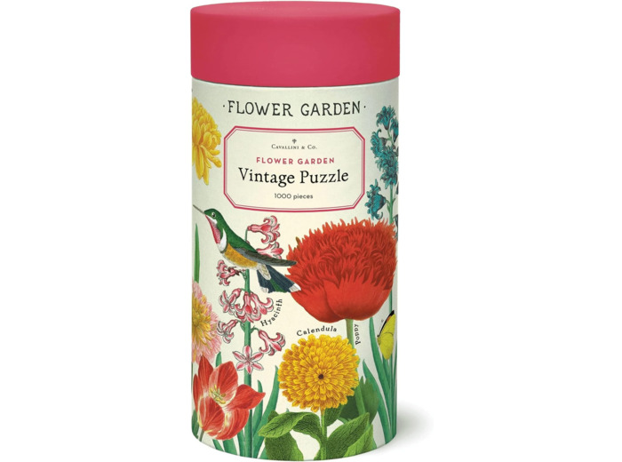 Cavallini 1000 Piece Puzzle, Flower Garden