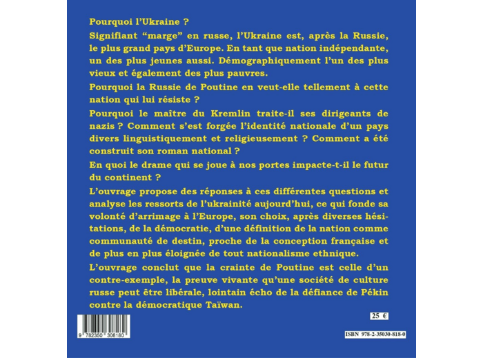 L'UKRAINE - ATLAS GEOPOLITIQUE D'UNE IDEE EUROPEENNE