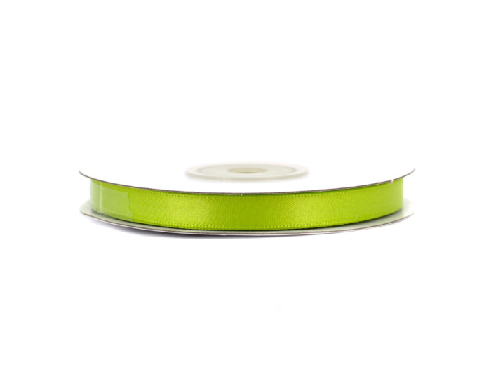 Ruban satin double face 6 mm de large 20 metres de long Vert