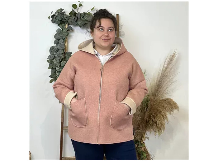 K556- Veste demi-saison (Tu) 🇮🇹 (rose pâle)