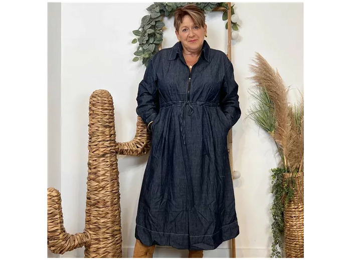 K061- Robe en Jean "Z-One" (T40-T48) (denim)