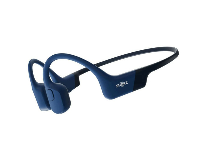 SHOKZ CASQUE BT CONDUCTION OSSEUSE OPENRUN CHARGEUR USBC BLEU