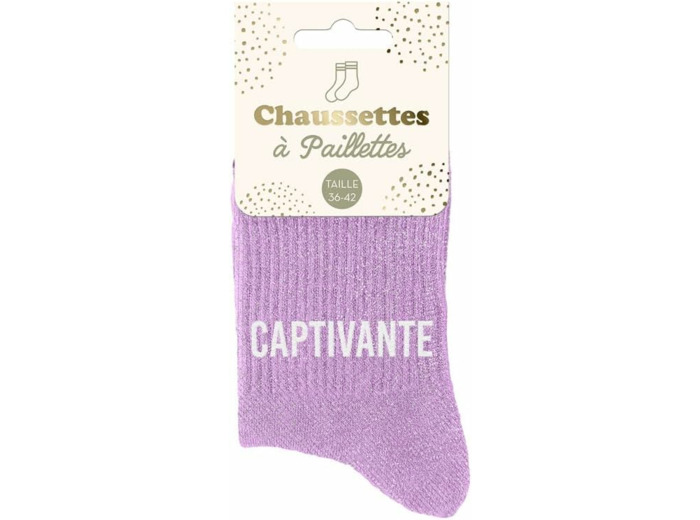 STC Chaussettes paillettes captivante