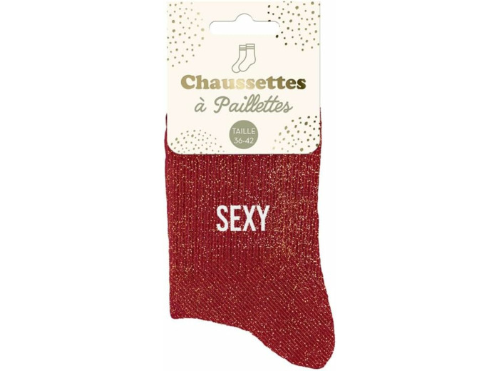 STC Chaussettes paillettes sexy