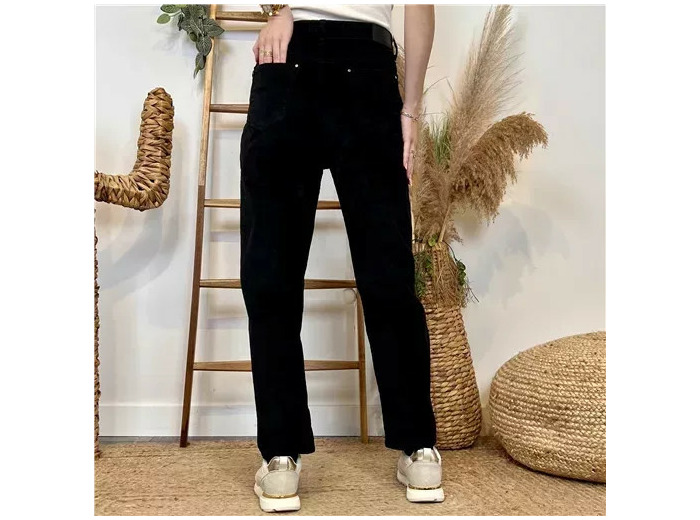 M940- Jean Mom Voggo (T36-T44) (noir)