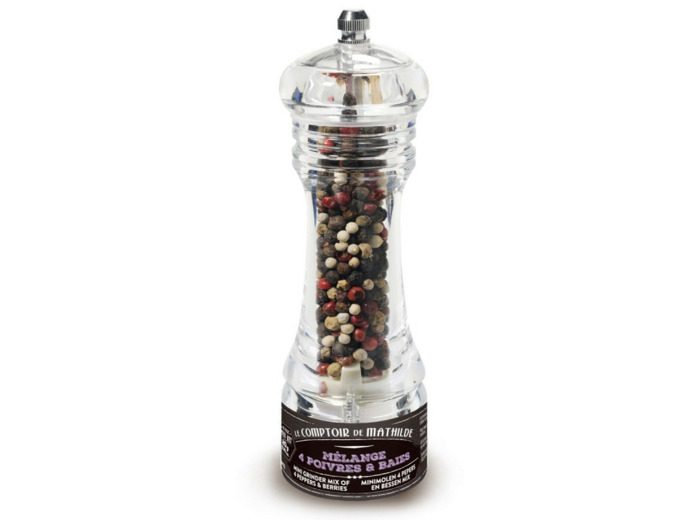 Mini moulin Mélange 4 poivres et baies