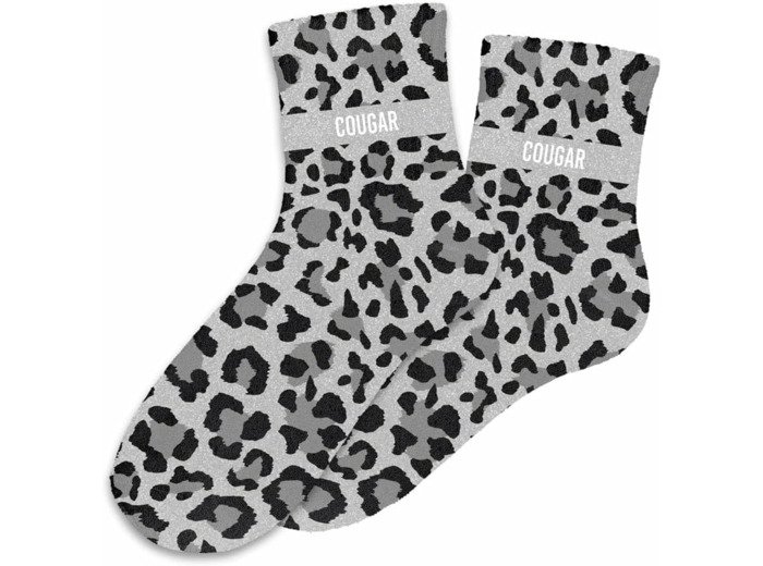 Chaussettes paillettes cougar