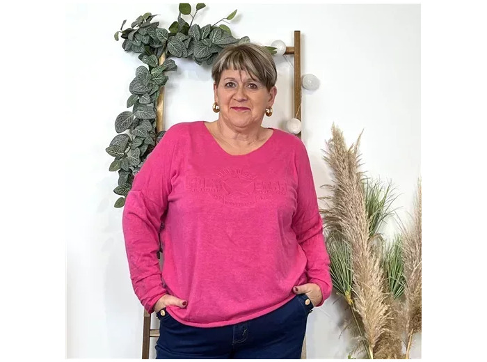 K812- Pull Etoile (Tu) 🇮🇹 (fuchsia)