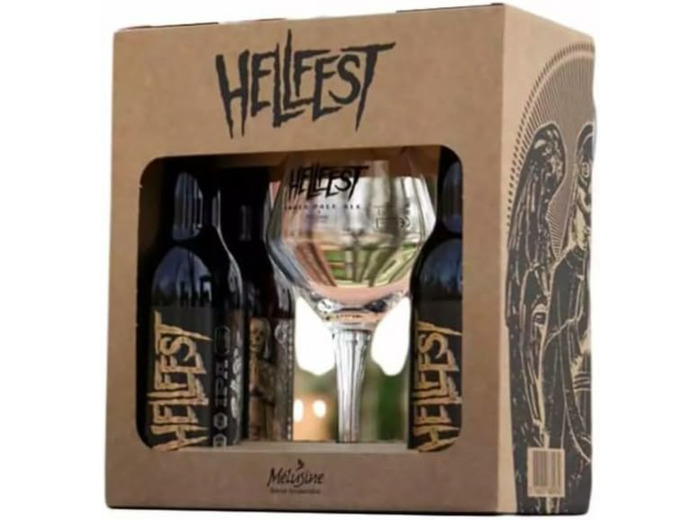 Hellfest 4 bières + 1 verre TEKU dégustation Mélusine Vendée 6,6% IPA - 33cl.