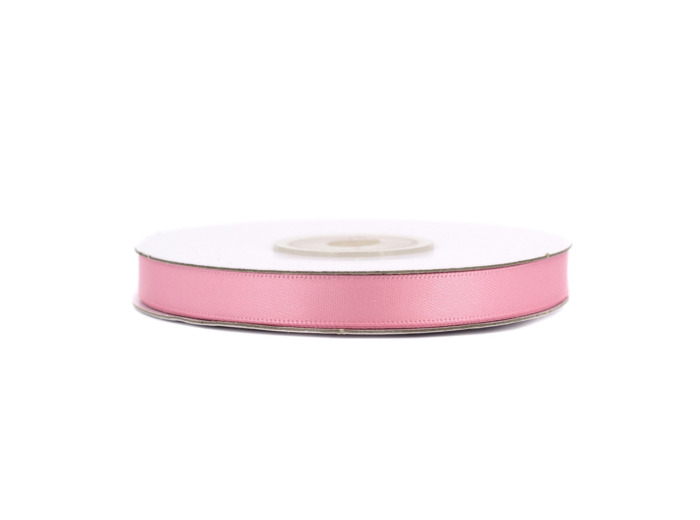 Ruban satin double face 10 mm de large 20 metres de long Rose