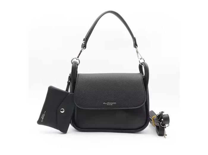 P438- Sac Rabat & Pochette (noir)