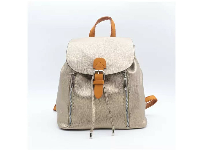 P385- Sac à Dos grainé Flora & Co (doré)