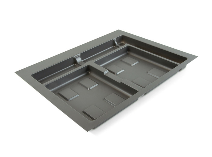 Base 4 cavités pour poubelles tri-sélectif pour tiroir