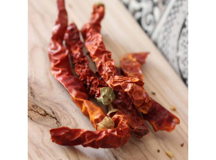 Piment Cornes de Xian - Entier et séché