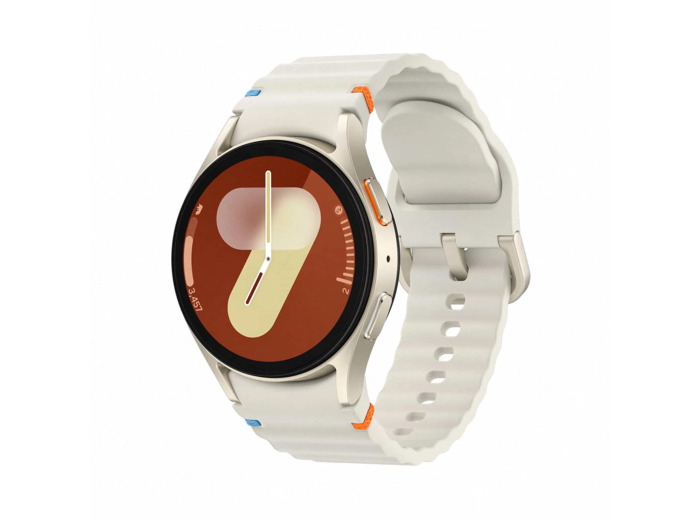 SAMSUNG Galaxy Watch 7 40mm Beige (Bracelet En Silicone Blanc) - Neuf