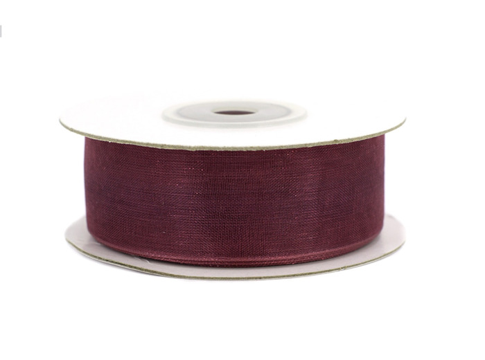 Ruban organza 25 mm de large bobine de 25 metres de long baie