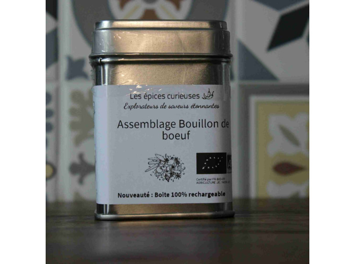 Assemblage Bouillon de bœuf  - 40G - Boite métal
