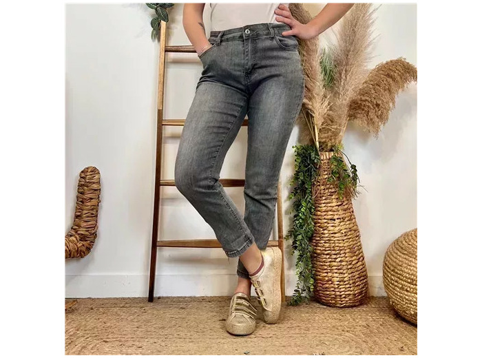 N108- Jean 7/8ème Voggo (T36-T44) (gris)