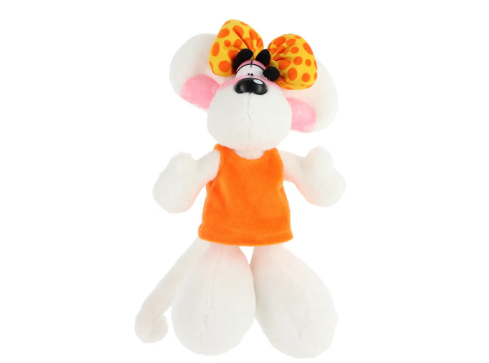Peluche Diddlina en robe orange 20cm