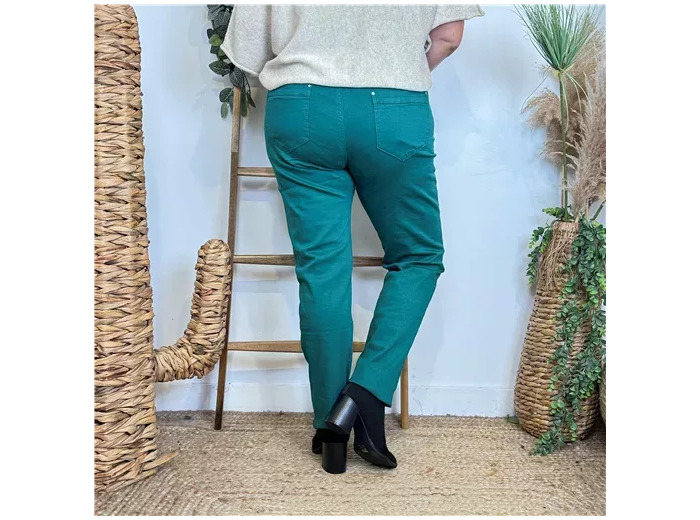 O624- Jean Slim Voggo T42-T50 (vert sapin)