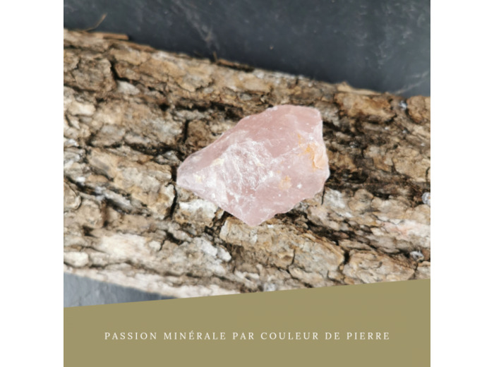 Quartz rose brut