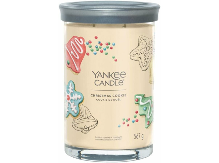 YANKEE CANDLE Grande bougie en pot en forme de biscuit de Noël
