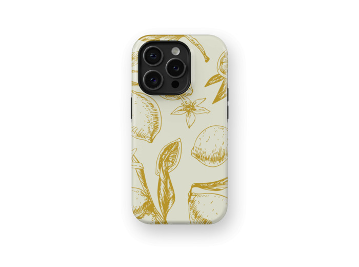 Citrus Elegance | Coque de téléphone 3D 2en1 Ultra-résistante