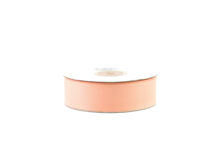 Ruban gros grain 25 mm de large bobine de 25 metres de long abricot