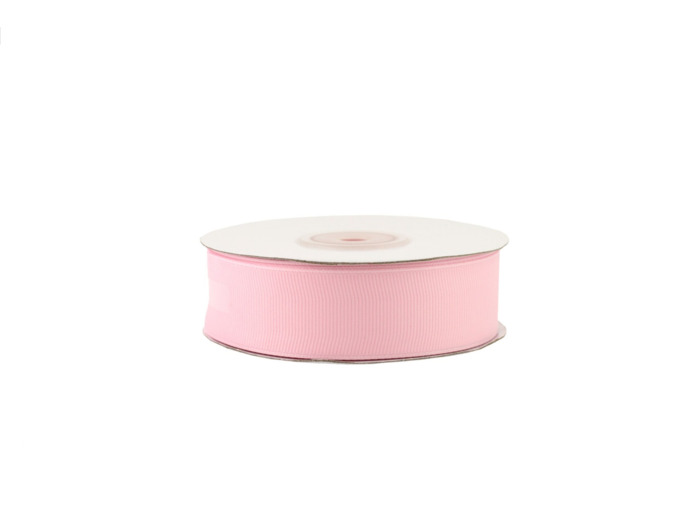 Ruban gros grain 25 mm de large bobine de 25 metres de long rose tendre