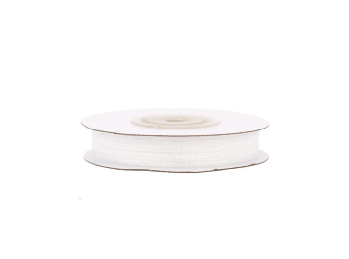Ruban organza 3mm de large bobine de 50 metres de long ivoire 810