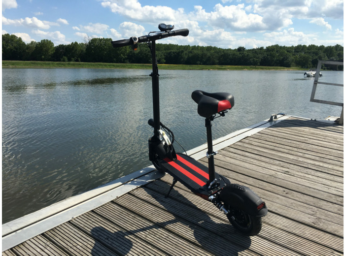 TROTINETTE ELECTRIQUE PLIANTE AVEC SIÈGE MODEL HL-EM10 (60V500W 25KM/H) Bridée