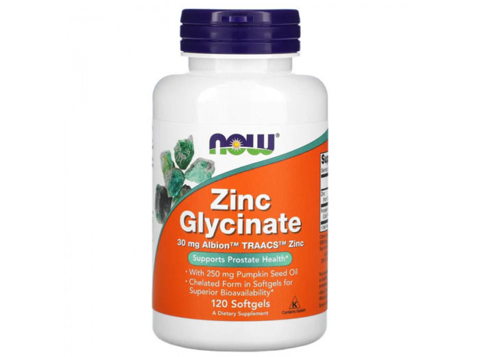 NOW ZINC GLYCINATE 120 CAPS