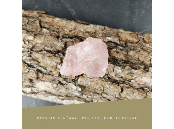 Quartz rose brut