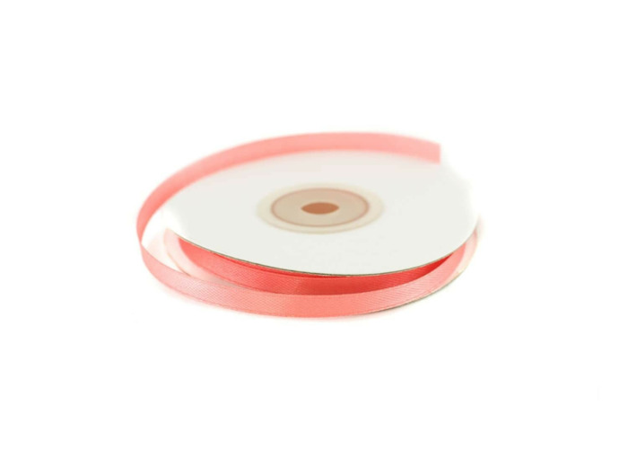 Ruban satin corail 238 Largeur 6 mm