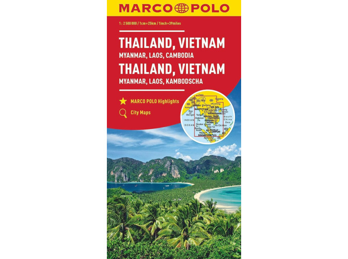 THAILANDE, VIET-NAM, BIRMANIE, LAOS, CAMBODGE 1 : 2 MIO