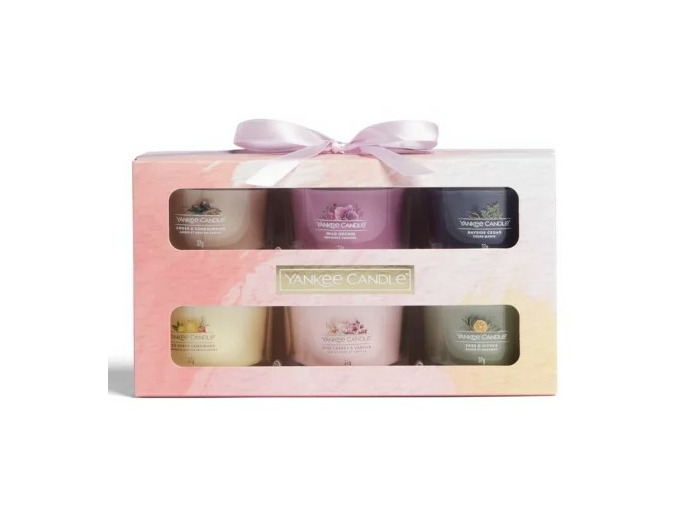 Coffret cadeau Printemps - 6 VOTIVES EN VERRE