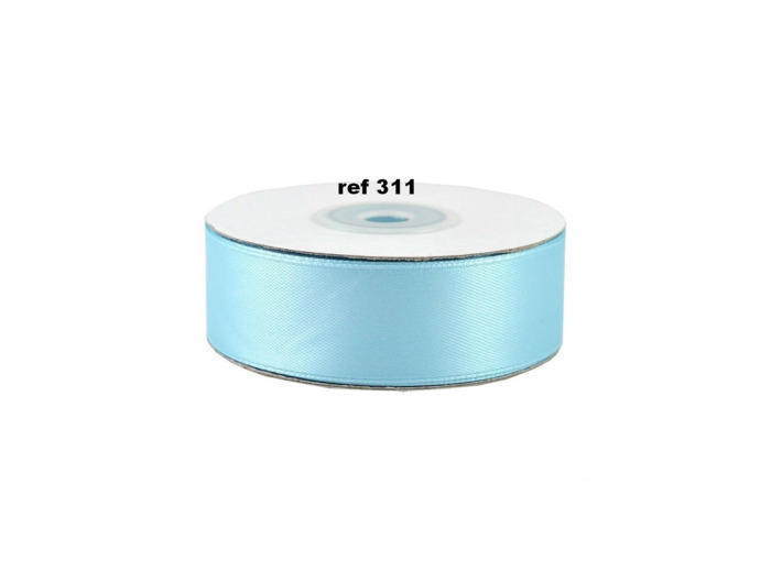 Ruban satin bleu ciel 311 largeur 25 mm