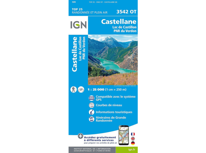 3542OT CASTELLANE LAC DE CASTILLON PNR DU VERDON