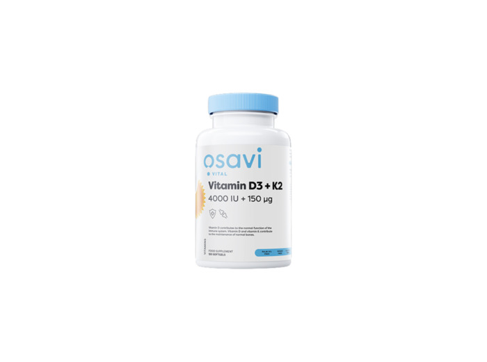 OSAVI VITAMINES D3+K2 4000IU + 150UG