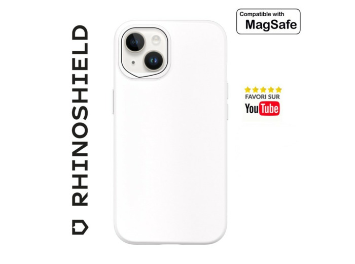 RHINOSHIELD COQUE SOLIDSUIT BLANC CLASSIC COMPATIBLE MAGSAFE POUR APPLE IPHONE 14 PLUS